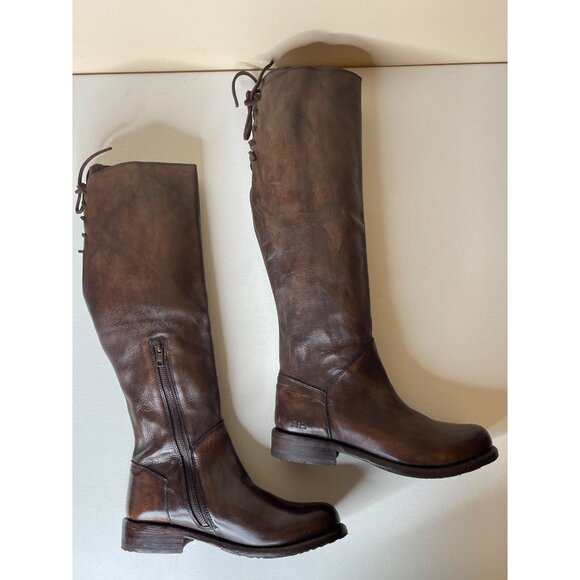 BED STU Manchester Distressed Tall Leather Riding Boots BEDSTU Size 8.5 - Picture 3 of 16